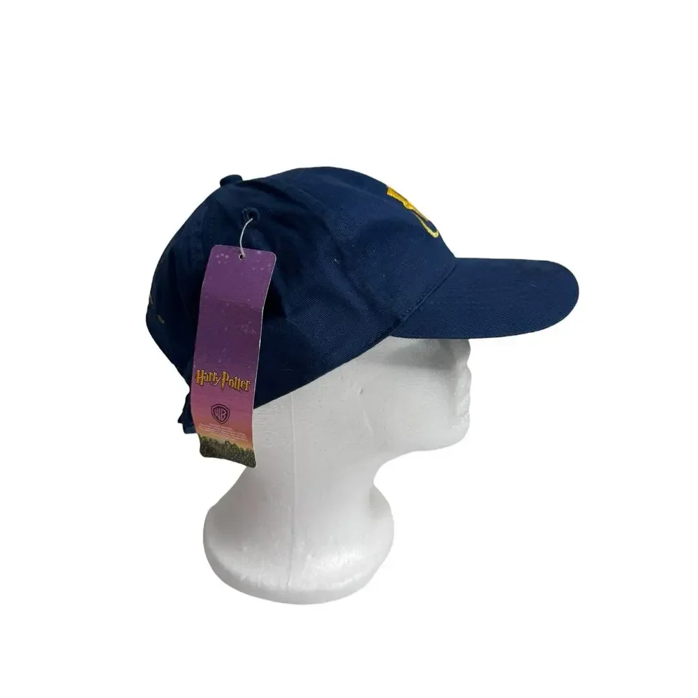 Vintage *NEW* Harry Potter HP Blue Baseball Cap Adjustable 2001 Navy Blue Hat
